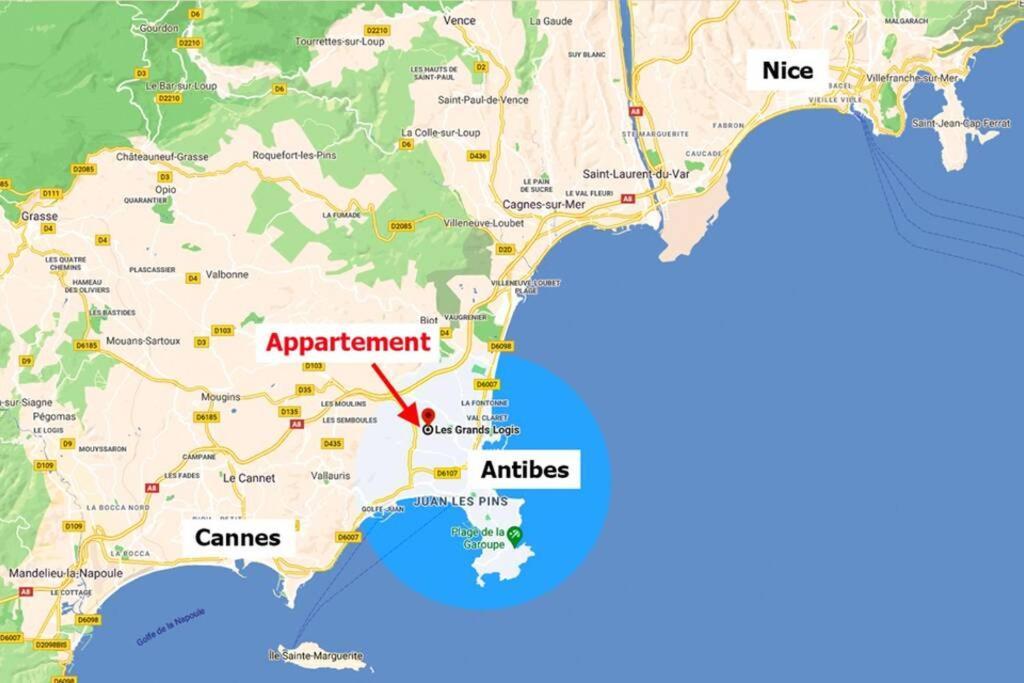Casalionelantibes 70 Sqm Apartment With Garden And Parking Buitenkant foto